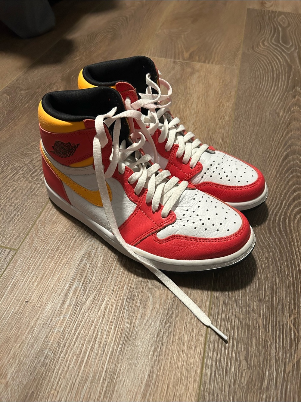 Red and yellow Jordan 1 - Men’s size 8.5